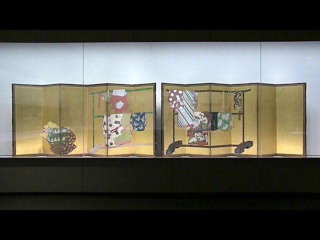誰が袖図屏風》江戸時代 根津美術館 - YouTube