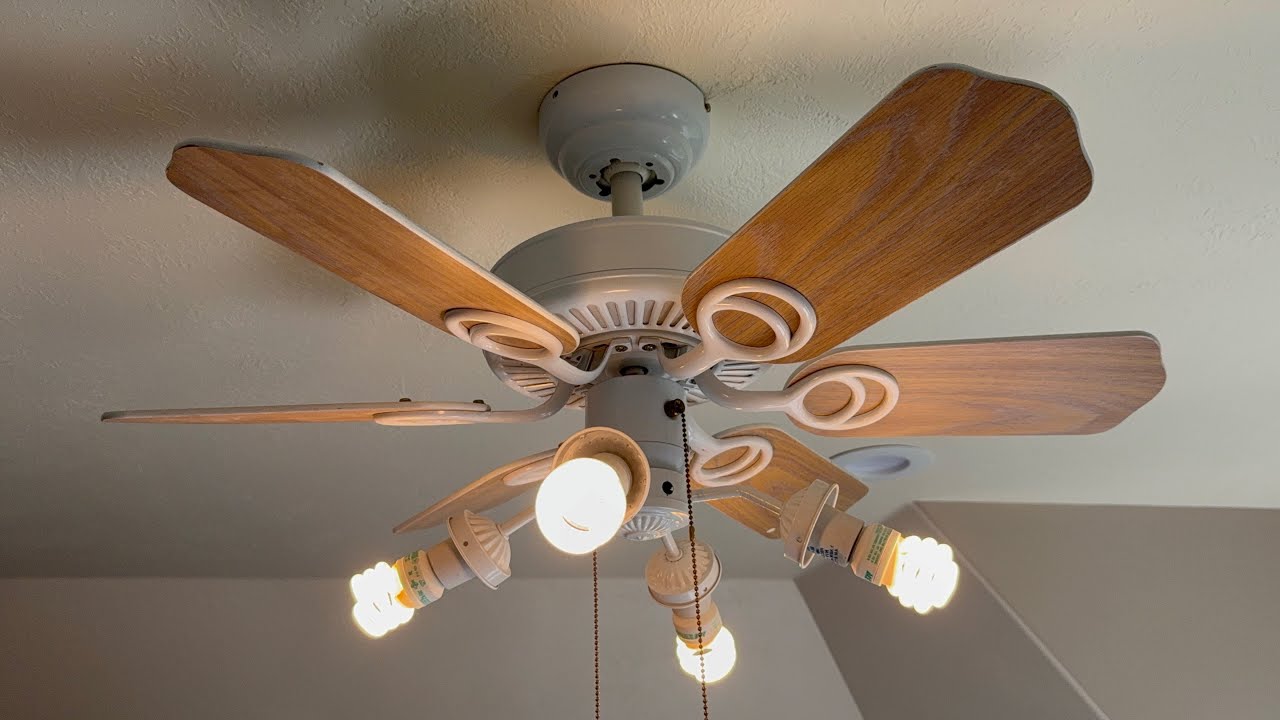1998 Hampton Bay Minuet II Ceiling Fan - YouTube