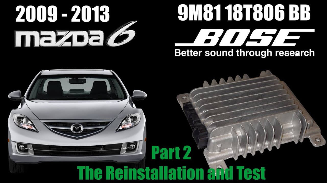 2009 - 2013 Mazda 6 Bose 9M81 18T806 BB Amplifier Removal and