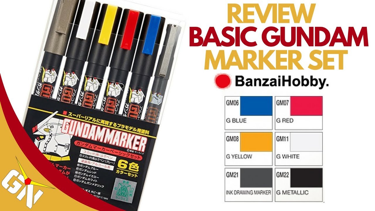 Review: Basic Gundam Marker Set - YouTube