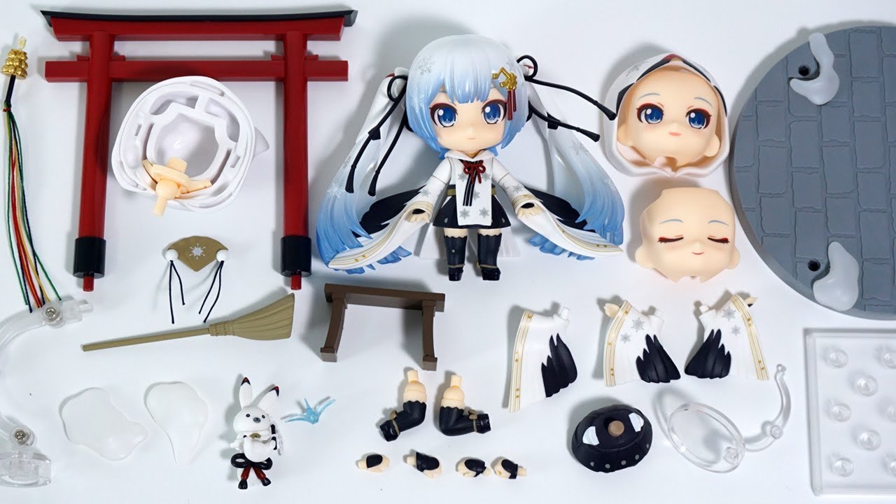Nendoroid Snow Miku: Crane Priestess Ver. Unboxing ねんどろいど 雪