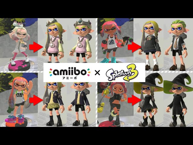 Splatoon3】List of gears you can get with amiibo - YouTube