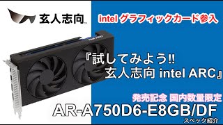 AR-A750D6-E8GB/DF | AR-A750D6-E8GB/DF | 玄人志向 Intel® Arc™ 750