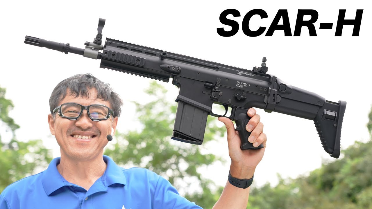 SCAR-H ブラック 東京マルイ 次世代電動ガン スカー レビュー - YouTube