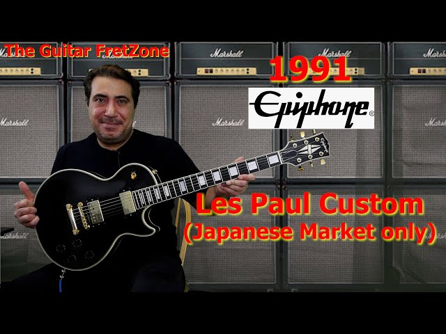1991 Epiphone Les Paul Custom(Japanese Market Only) Demo/Review