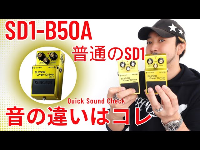 BOSS 50周年記念SD1-B50A vs 普通のSD1 Quick Sound Check - YouTube