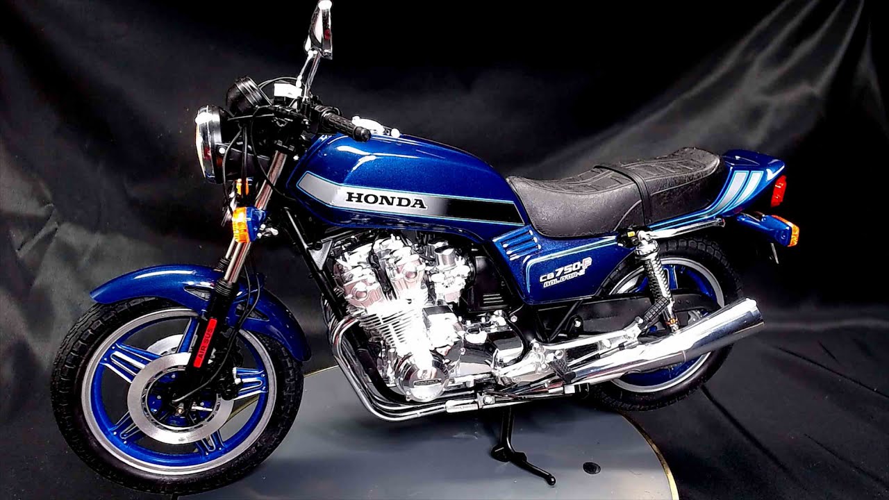 Final On The Motor Bike GB 1/6 Tamiya Honda CB75F - YouTube