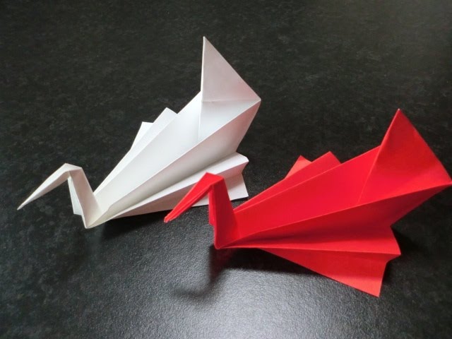 折り紙作品 船に乗る鶴 折り紙作品 船に乗る鶴 Origami Crane
