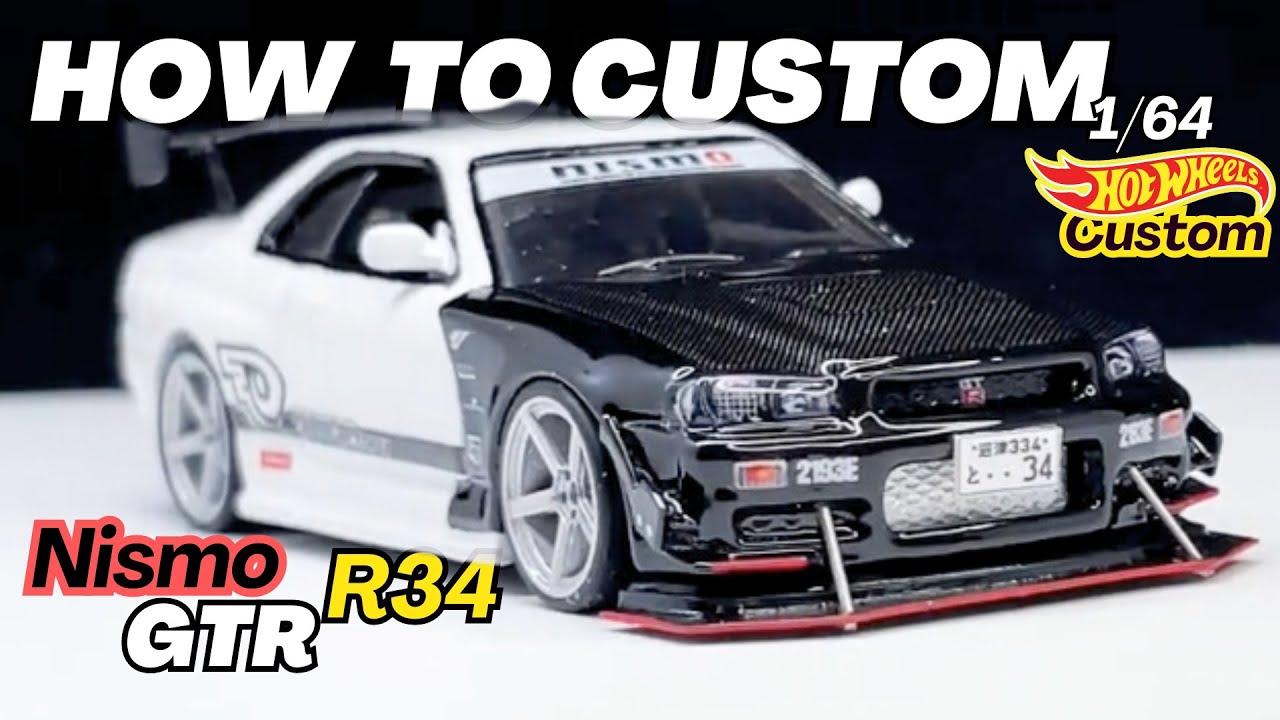 ホットウィールカスタム 日産 R4 GTR ワイスピ ☆深リム☆トミカ改造☆
