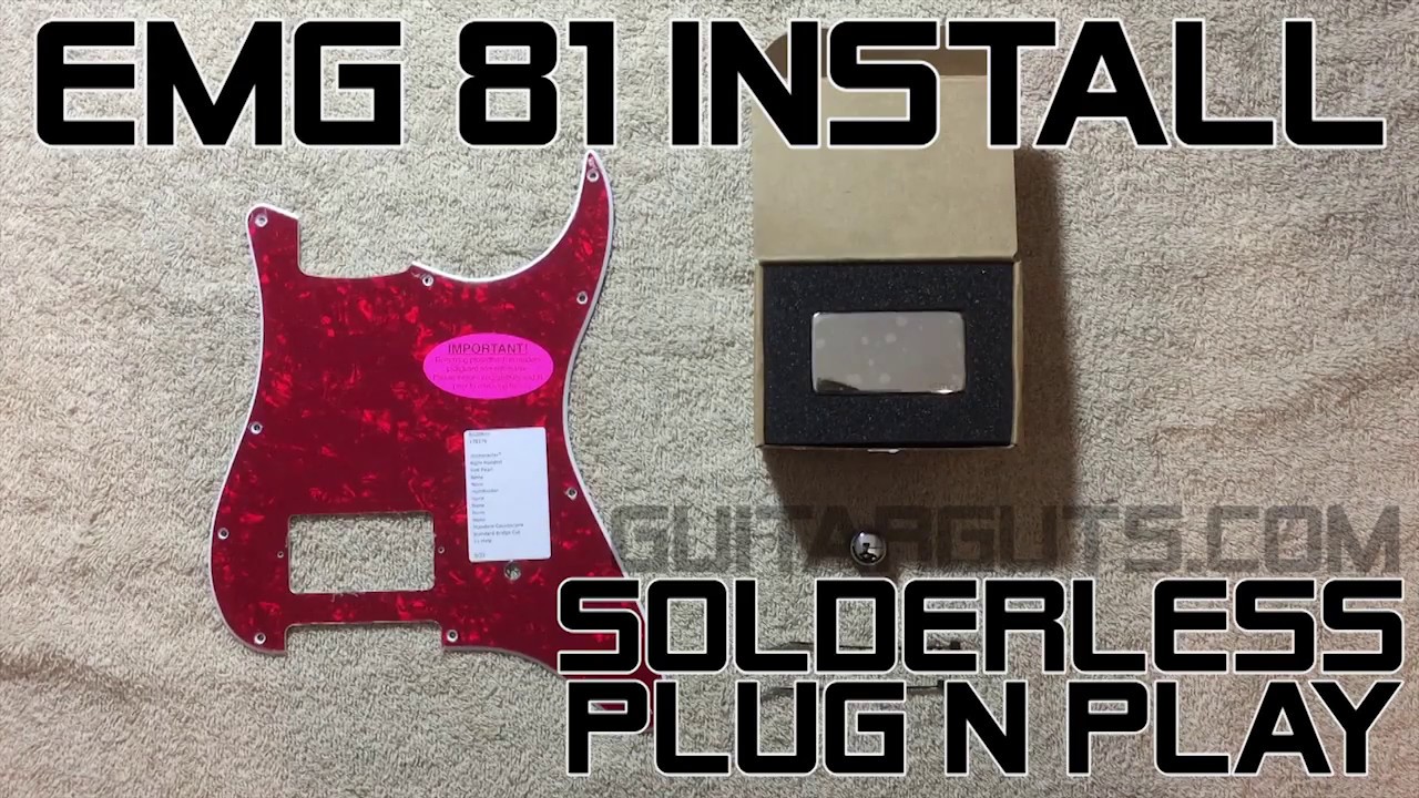 EMG 81 pickup on the Stratocaster エレキギター EMG 81 pickup on