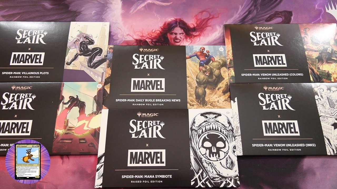 MTG Secret Lair: Spider-Man Superdrop Foil Unboxing - YouTube