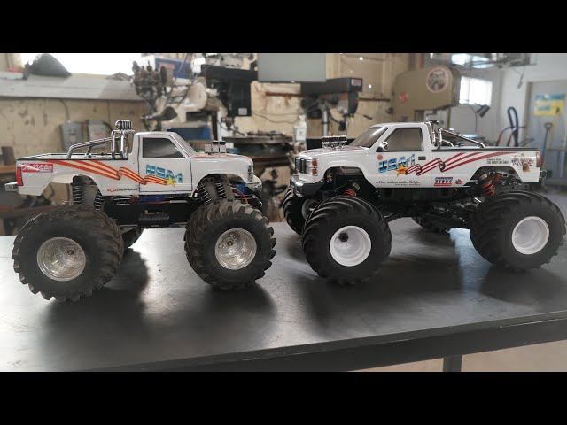 Kyosho USA-1 vs Vintage USA-1 + Monster Truck Update - YouTube