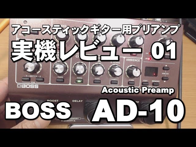 BOSS AD 10 Acoustic Guitar Amplifier Review Part 1 - YouTube