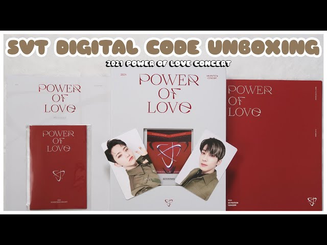 ✨ unboxing seventeen power of love 2021 concert digital code card