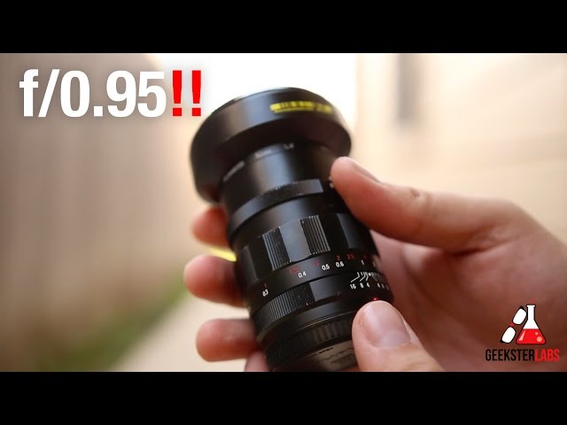 Voigtlander Nokton 25mm f/0.95 Lens & Sample Footage - Fastest MFT
