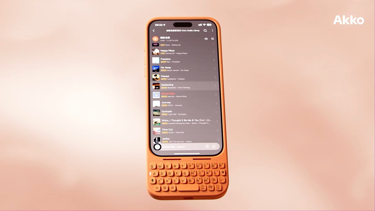 Akko MetaKey Keyboard Case for iPhone - YouTube