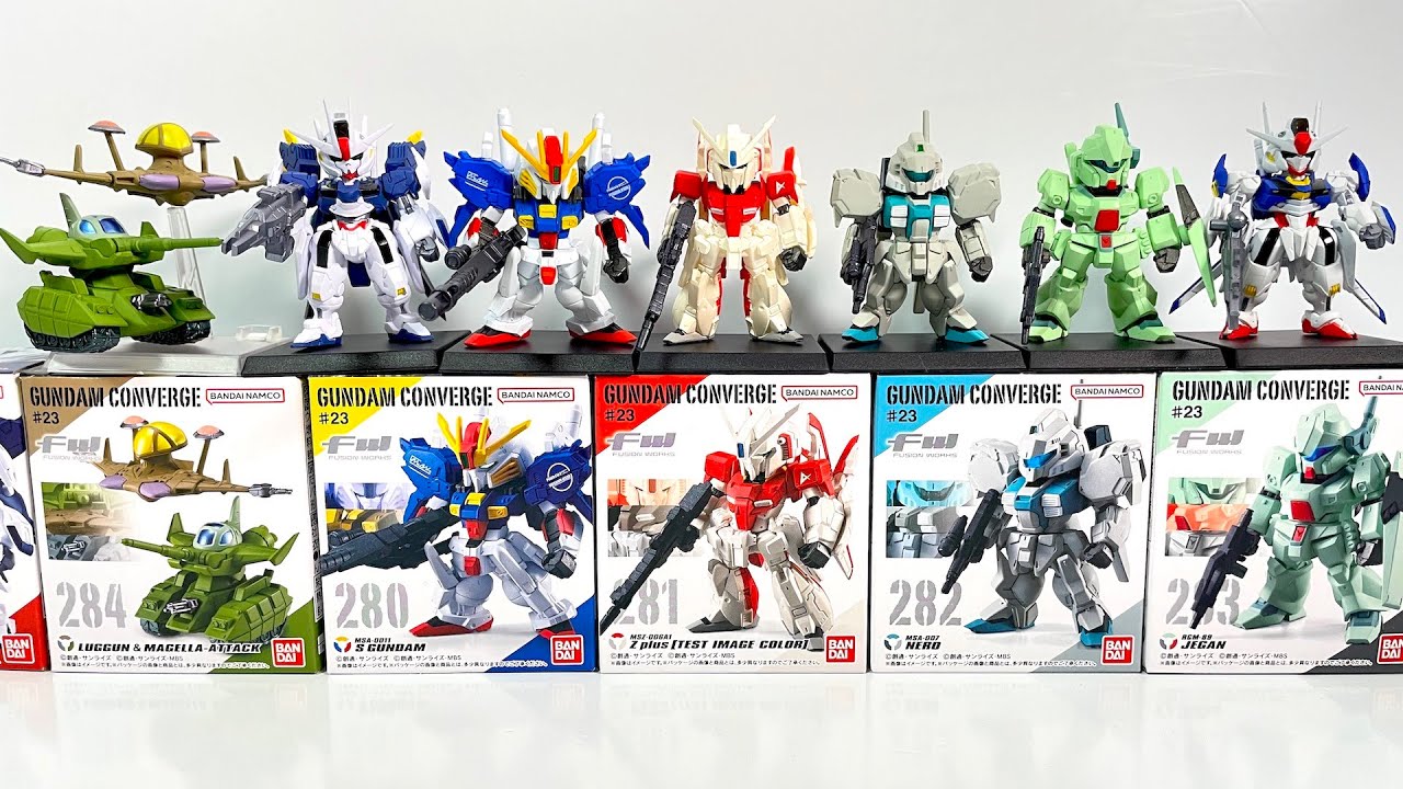 FW GUNDAM CONVERGE #23 XVX-016RN MSA-0011 MSZ-006A1 MSA-007 RGM-89