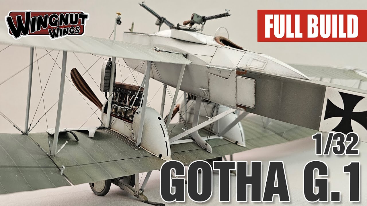 Wingnut Wings 1/32 Gotha UWD, Part 1 - Cockpit - YouTube