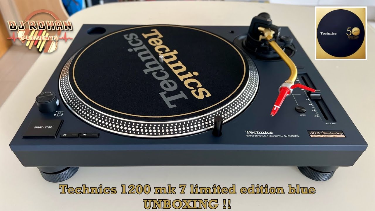 TECHNICS SL1200 M7 Limited Edition Blue Vinyl Turntable !! - YouTube