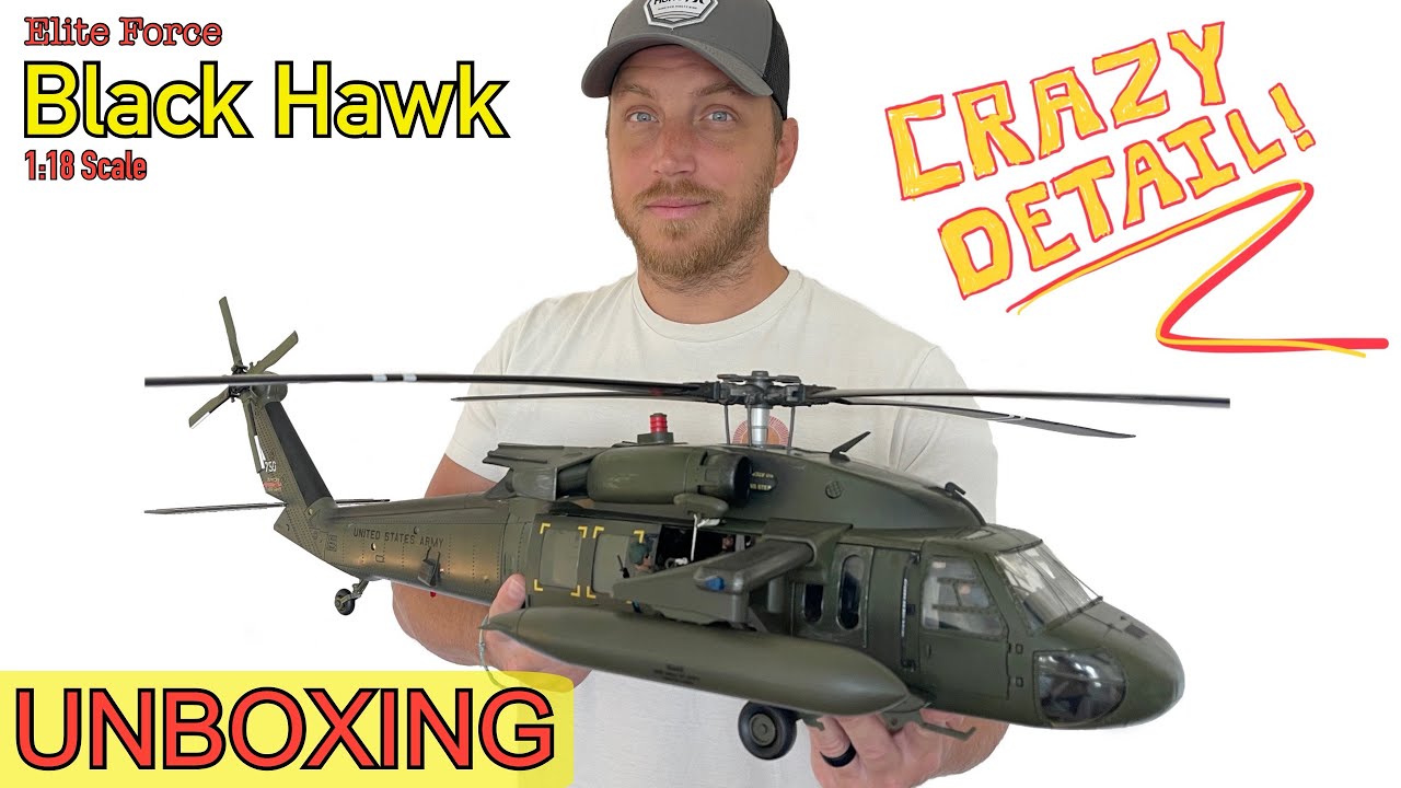 1:18 scale BLACK HAWK helicopter (by Elite Force) - YouTube