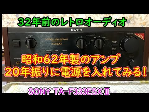 希少 SONY プリメインアンプ TA-F333 ESL 通電、音出しOK 希少 SONY
