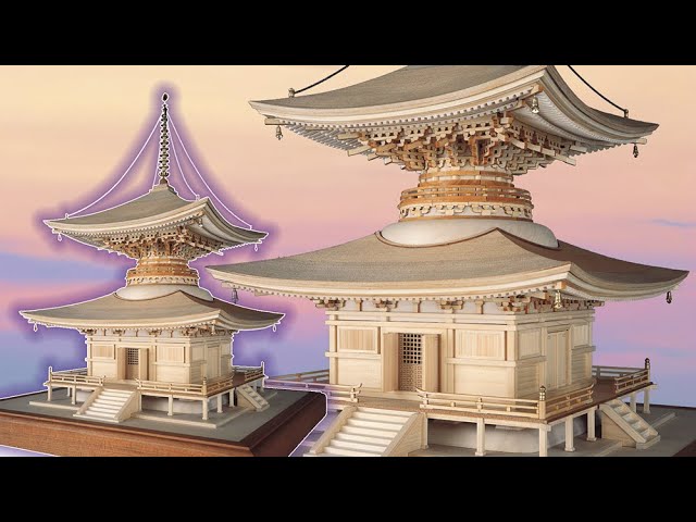 1/50 石山寺 多宝塔】製品紹介 - YouTube