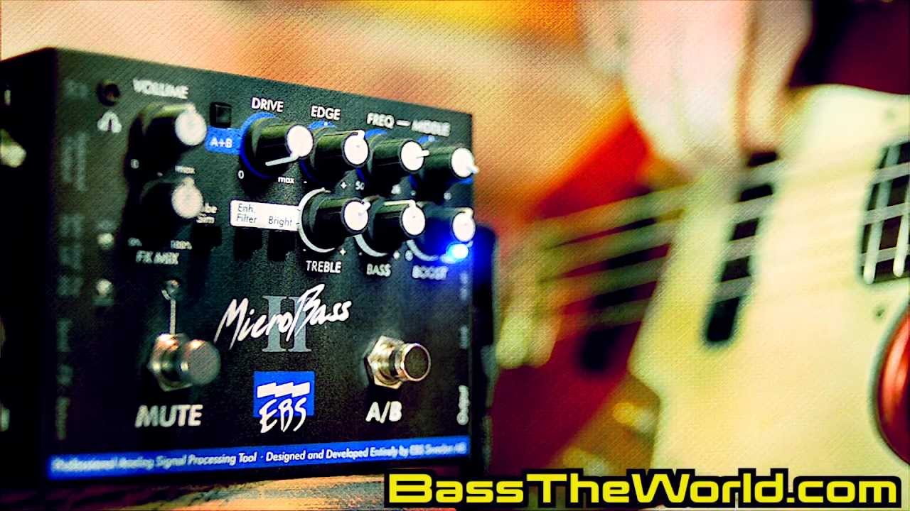 EBS MICROBASS II BASS PREAMP - YouTube