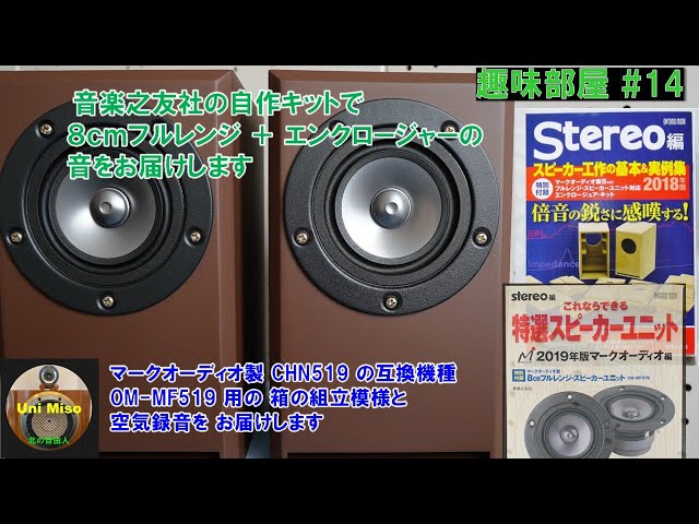マークオーディオ（MarkAudio）製フルレンジユニットOM-MF519/CHN519を