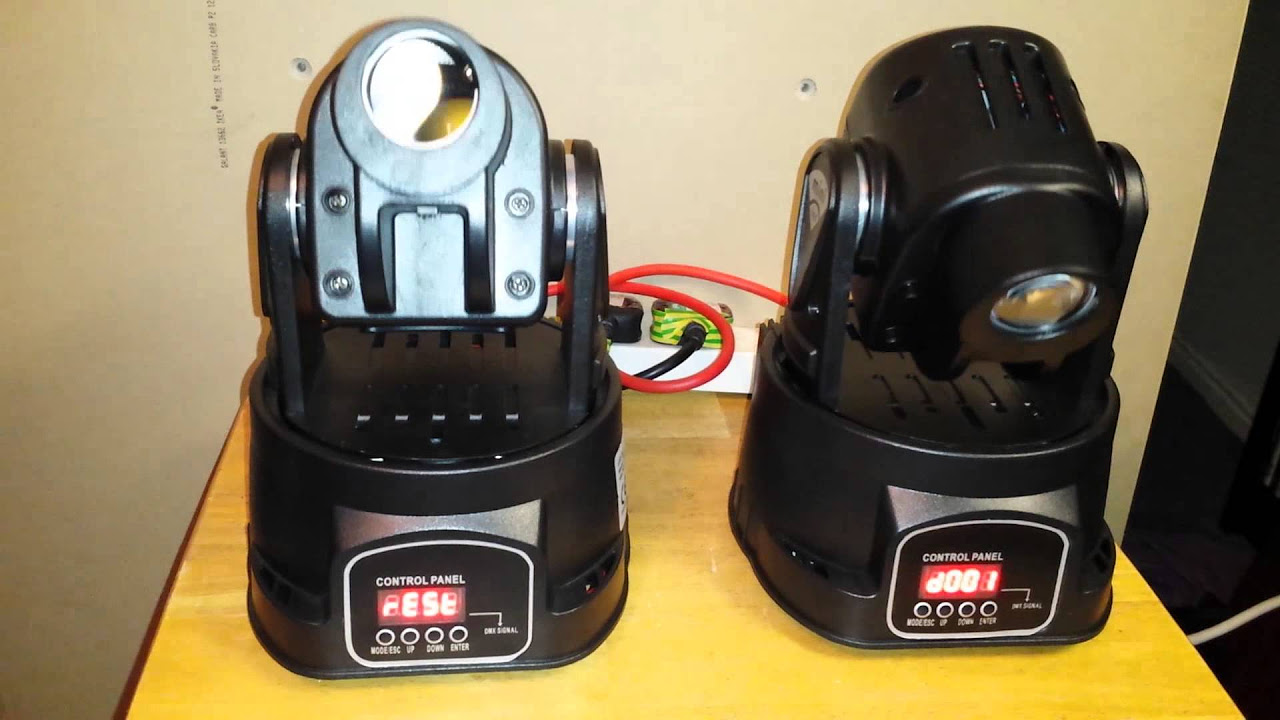 Setting Up Two 15W Mini LED Moving Head Spots - Sound To Light