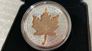 カナダ メイプルリーフ銀貨 2022年 特殊打刻コイン 20ドル