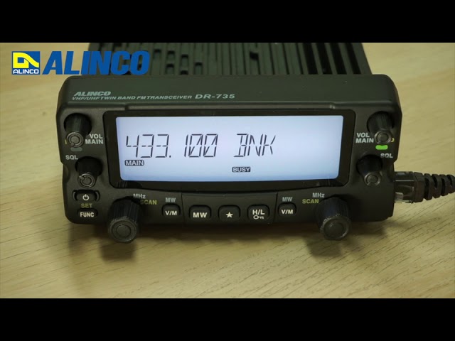 ALINCO DR-735 メモリー登録とバンク運用 #01 - YouTube
