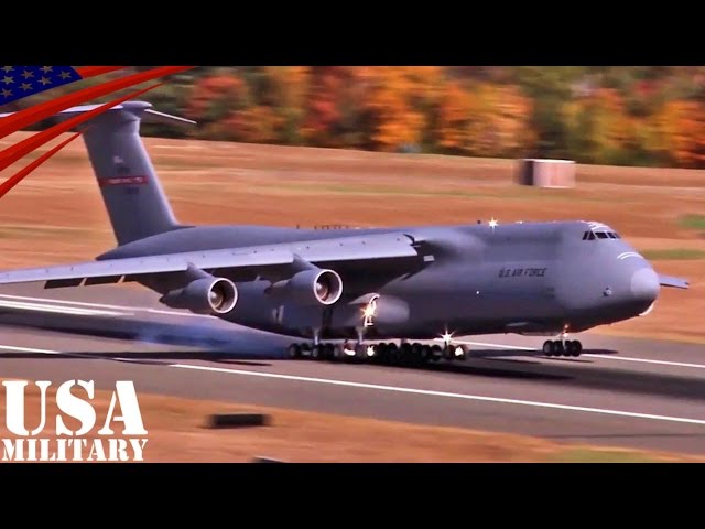 超大型輸送機C-5ギャラクシーのタッチ&ゴー - Touch & Go of Ultra