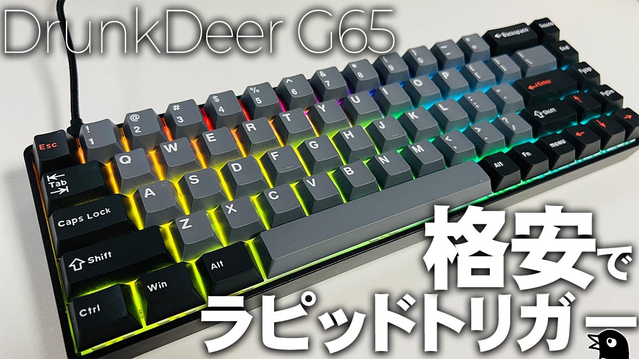 DrunkDeer G65｜2万円以下でラピッドトリガーを扱える、コスパ最強の65