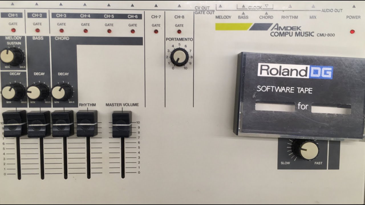 AMDEK COMPU MUSIC CMU-800【80mk2会レポート】 - YouTube