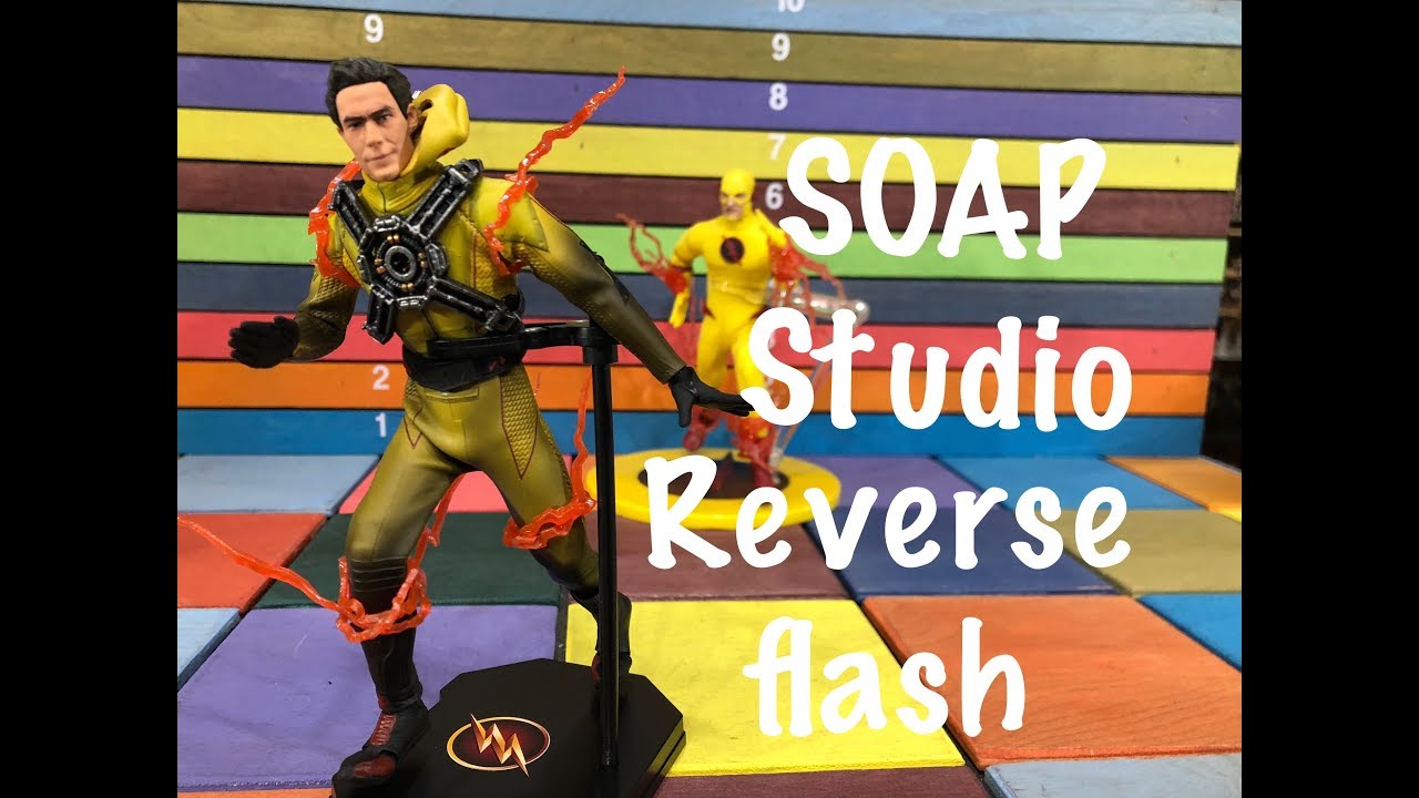 Soap Studio REVERSE FLASH action figure toy review - YouTube