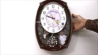 激レア hello kitty 1990年製造 キティ 振り子時計 からくり時計 激