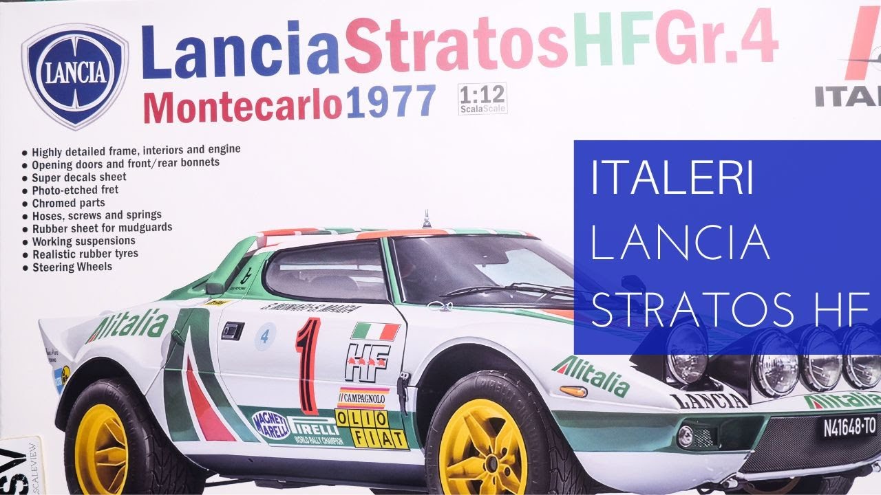 自動車 ITALERI Lancia Stratos HF Gr.4 1:12 イタレリ 1/12 ランチア
