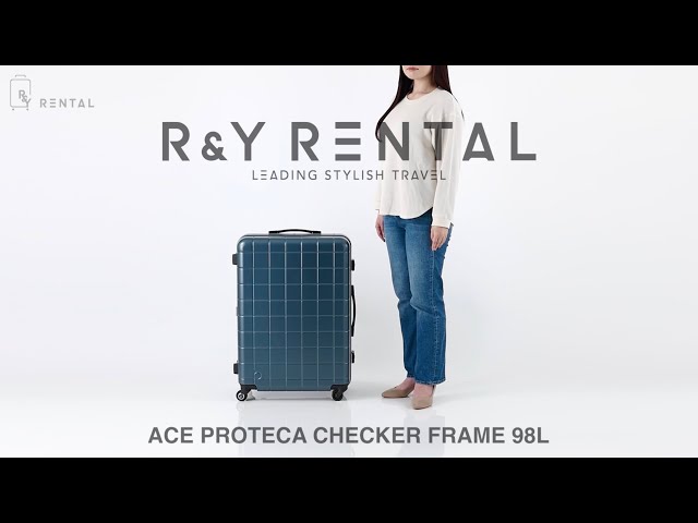 10泊以上] プロテカ(エース) チェッカーフレーム 98L アンバー 4輪 ACE