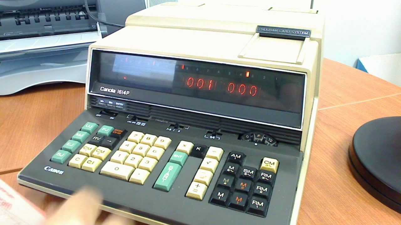 Canon desktop calculator