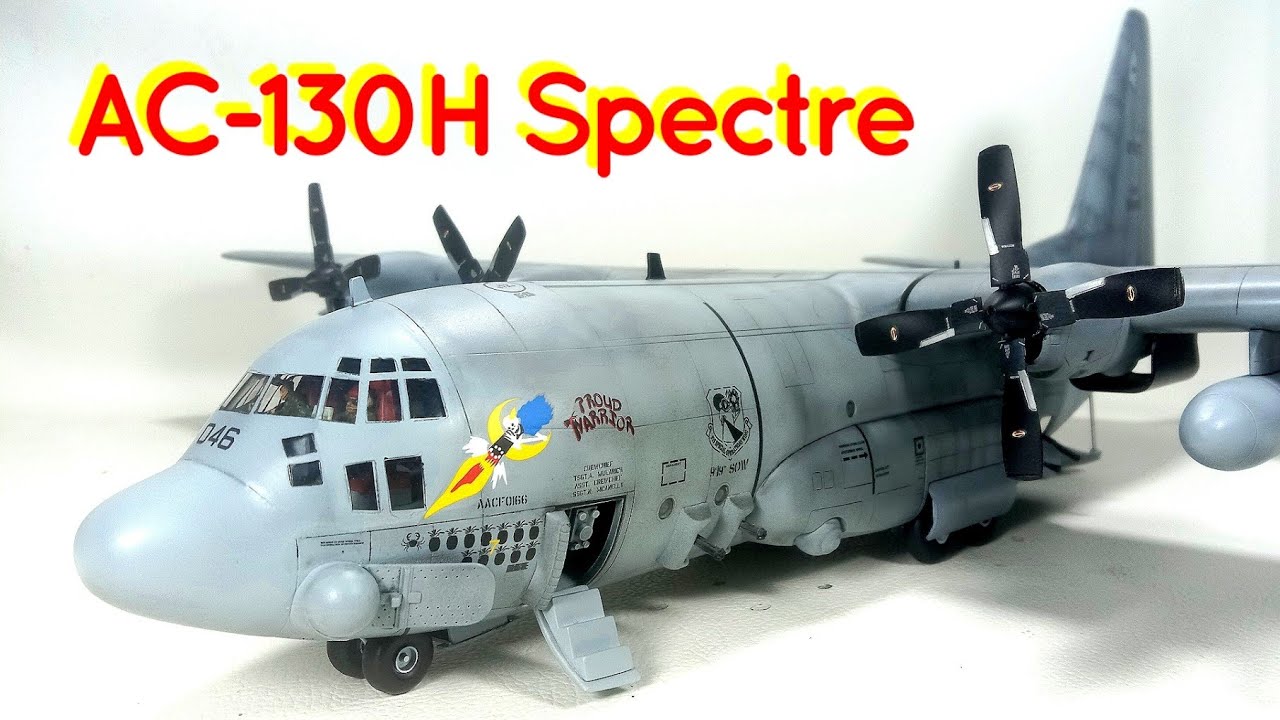 AC-130H Spectre Italeri 1: 72 - YouTube