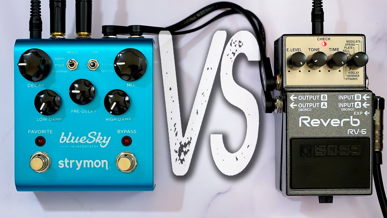 BOSS RV-6 Reverb VS STRYMON blueSky Reverberator // Comparison [NO