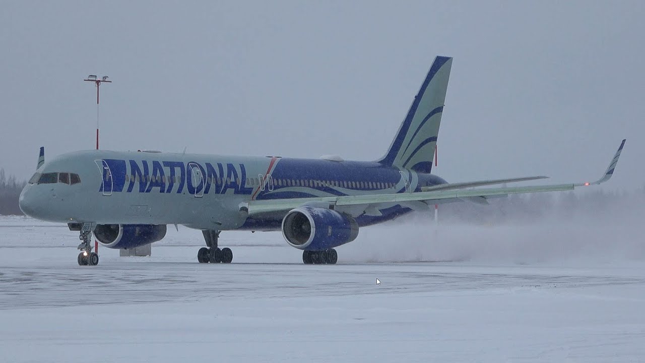 National Airlines Boeing 757-223 N963CA Full Turnaround at Tampere