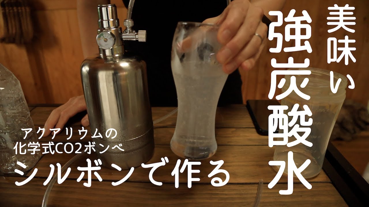 水草水槽でお馴染み 化学式CO2のシルボンで作る 超低コストの炭酸