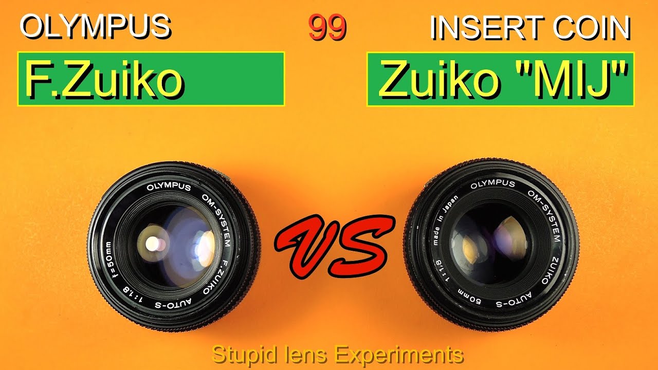 Olympus OM 50mm F1.8 lens comparison. F.Zuiko vs. Zuiko MIJ