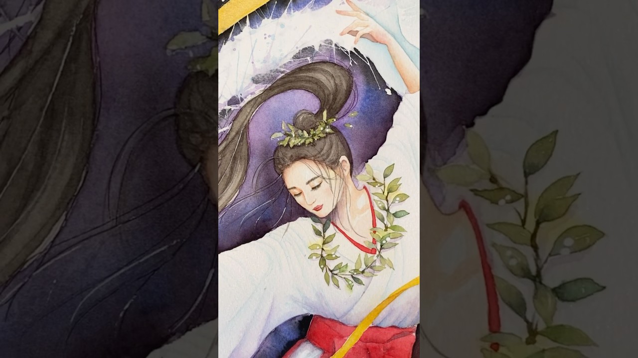 絵画佐藤嵩記女の子神様