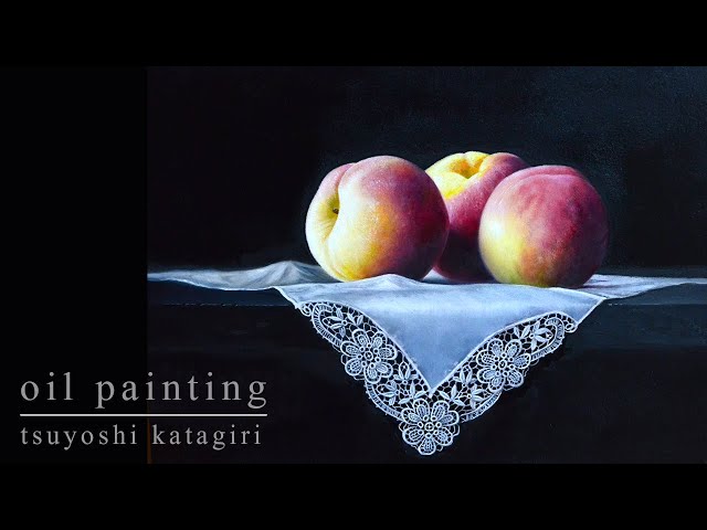 油絵 桃とティーポット 油絵 桃とティーポット 油絵 桃とティーポット