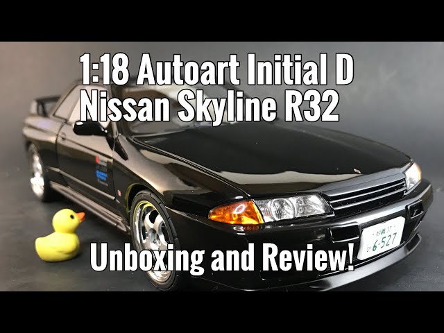 1:18 Autoart Initial D Nissan Skyline R32 Unboxing and Review