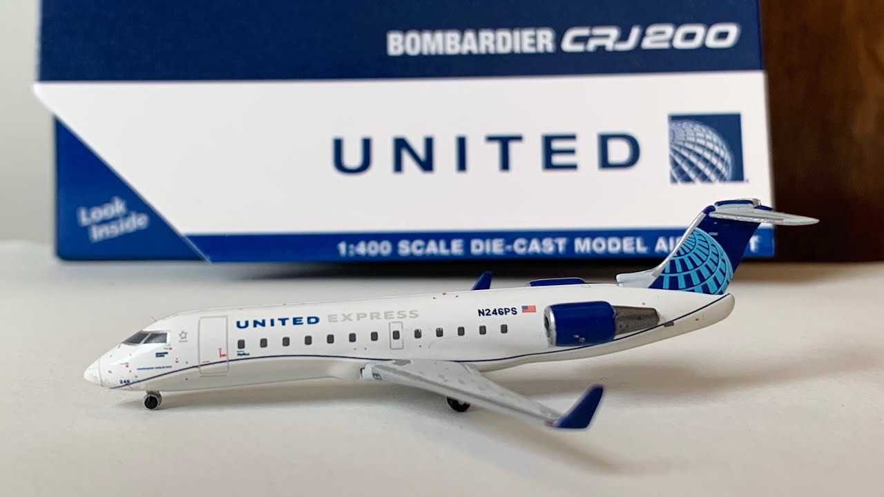 Gemini Jets United Express Bombardier CRJ200 1/400 Model Review