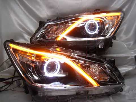 21クラウン イカリングヘッドライト左右セット 21クラウン加工ヘッド