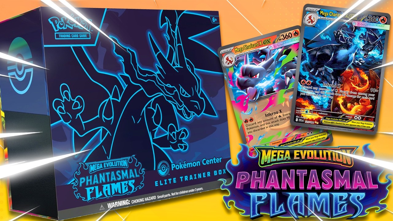Phantasmal Flames Pokemon Center (ETB) Elite Trainer Box Opening